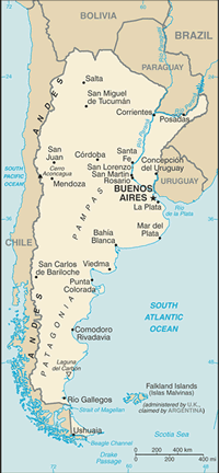 Map of Argentina