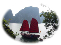 Halong Bay old junk