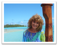 Monika on Island cruise Aitutaki