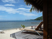 Relaxing on the beach - Moorea